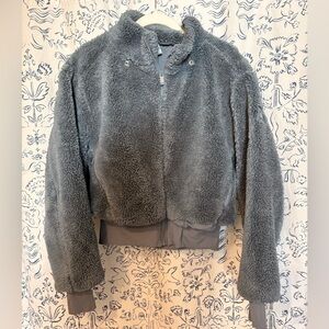 ALO Yoga Foxy slate blue Teddy Jacket